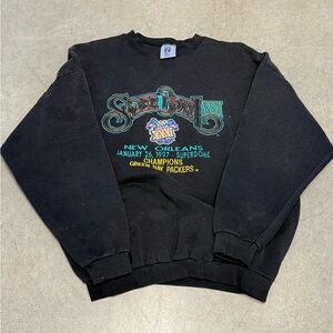Vintage 1997 Super Bowl XXXI Crewneck Sweatshirt Men's XL NOLA Green Bay Packers